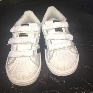 Royal blue and white stripe Adidas