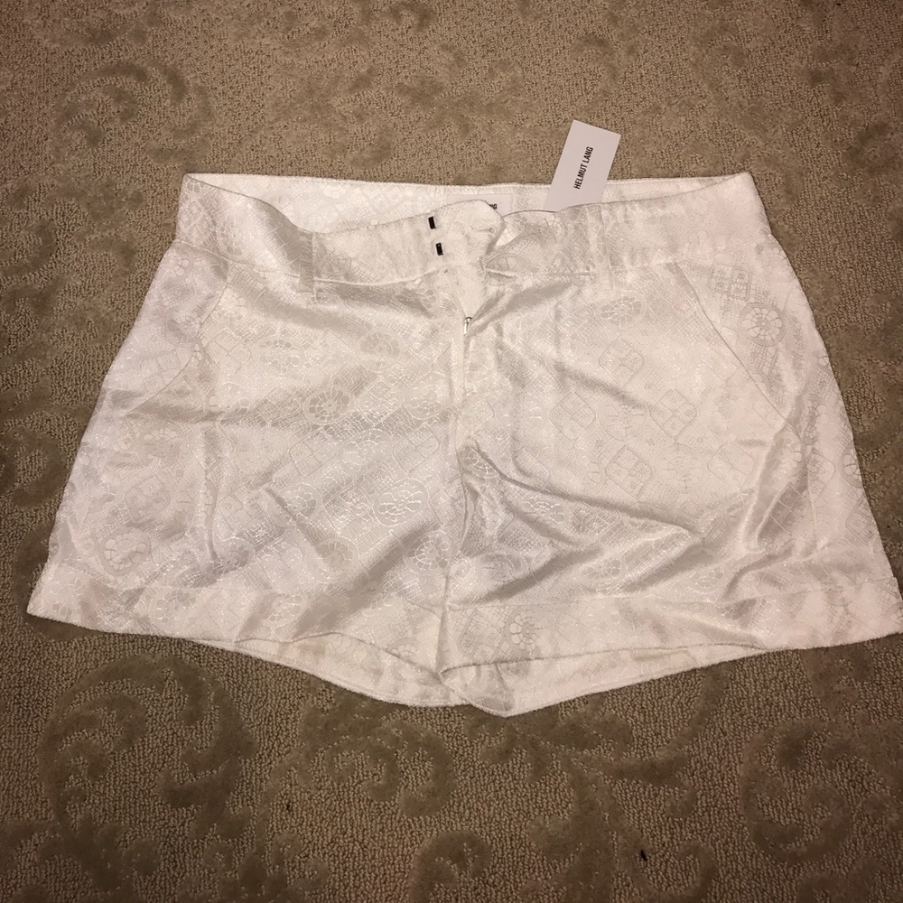 NEW (with Tags)// Helmut Lang//Size 6 White shorts