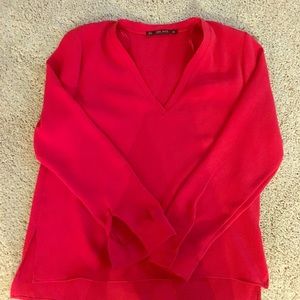 ✨Zara Basics Collection✨ Red long sleeve blouse