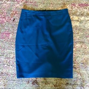 J. Crew Blue No. 2 Pencil Skirt