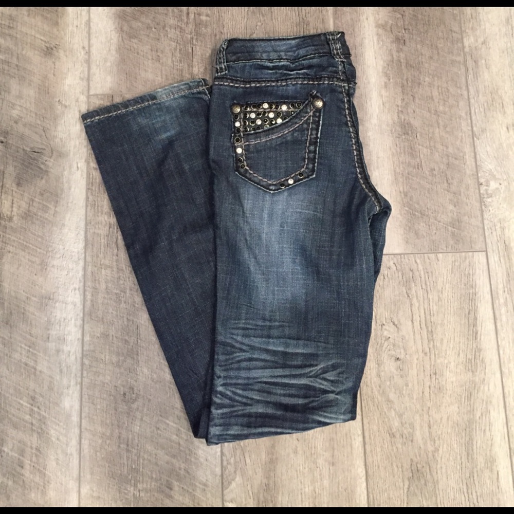 Women's Antique Rivet Boot Cut Jeans - Size 26