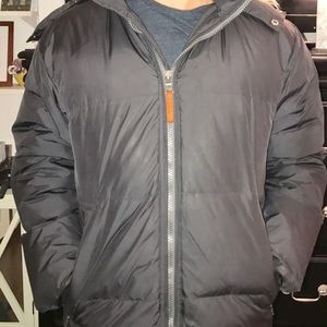 Andrew Marc Down Jacket with Detachable Fur Hood
