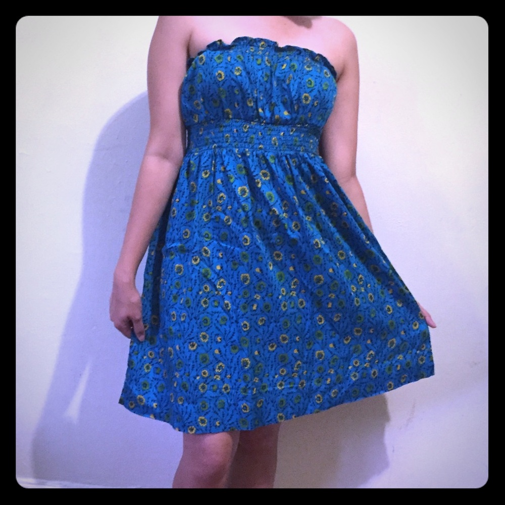 💯 Free People Strapless summer dress