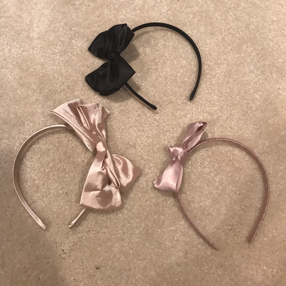 🎁 Side Bow Ribbon Headbands (3)