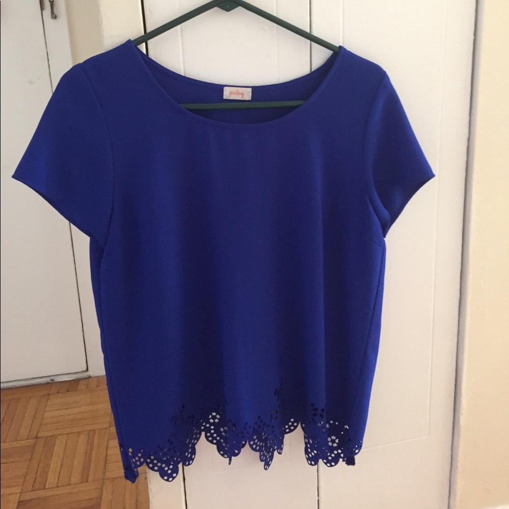 Royal blue Pixley top