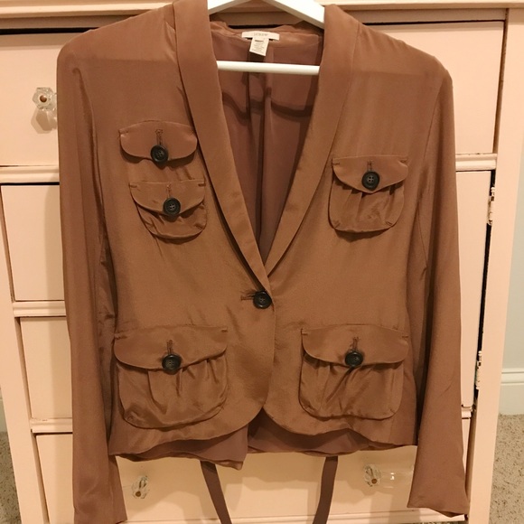 J. Crew Tops - J. Crew Silk blouse/jacket