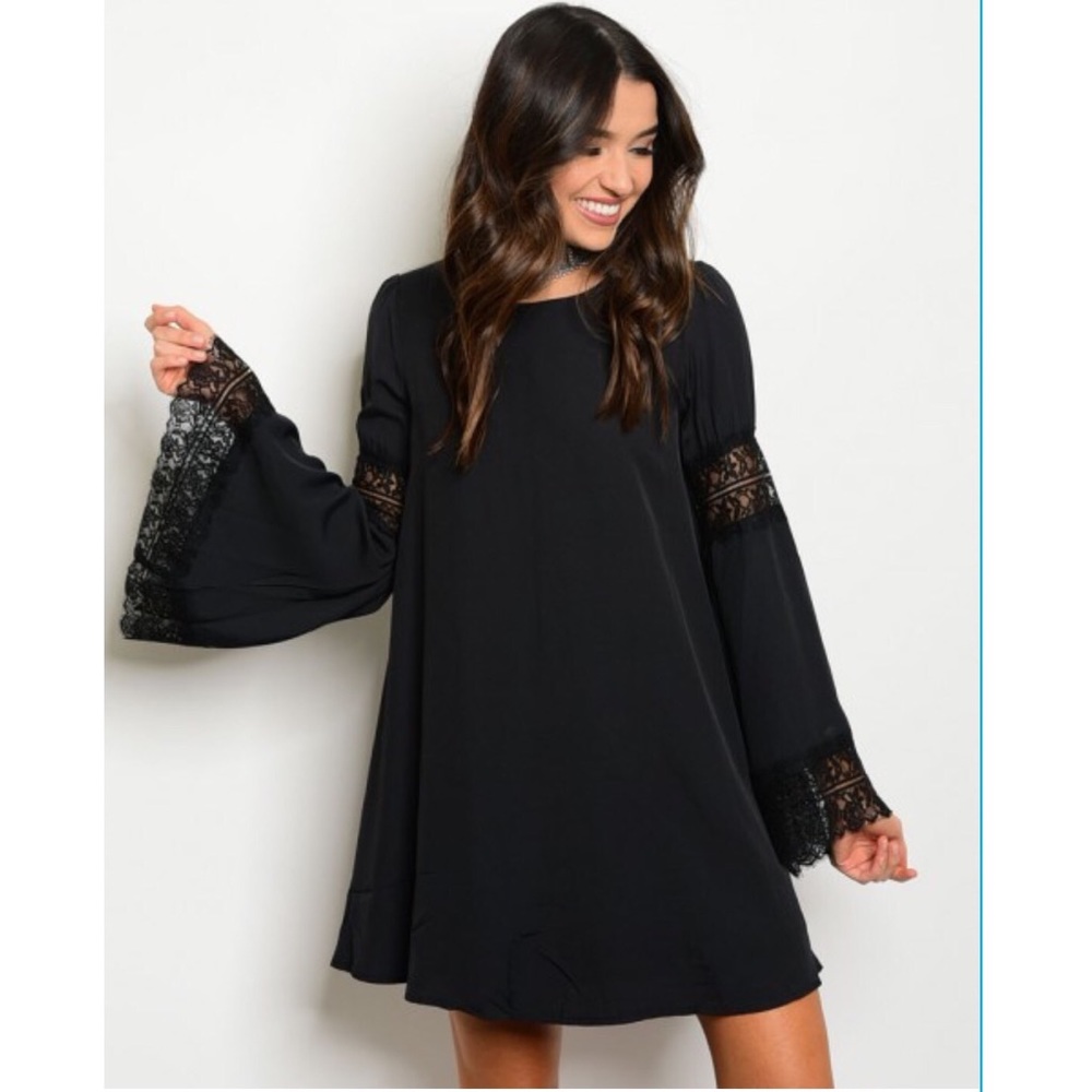 Long Sleeve Black Dress