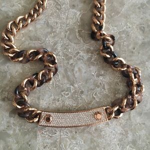 Michael Kors Rose Gold Tortoise Necklace