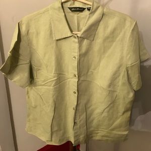 Light green short sleeve (large) button down