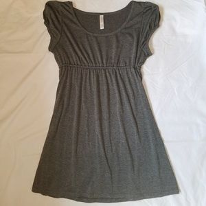 Xhilaration Heather Gray Casual T-Shirt Dress