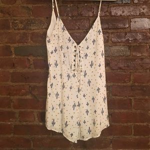 Cactus print romper