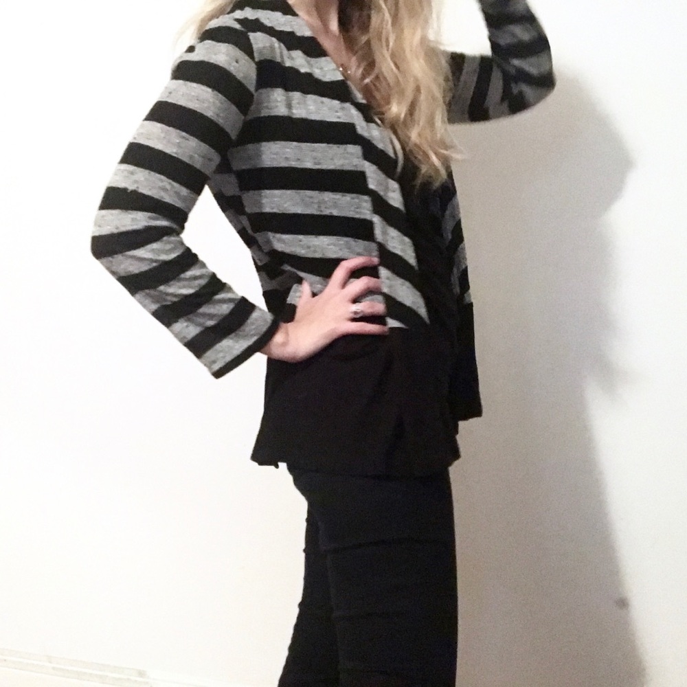 Striped Grey Sweater
