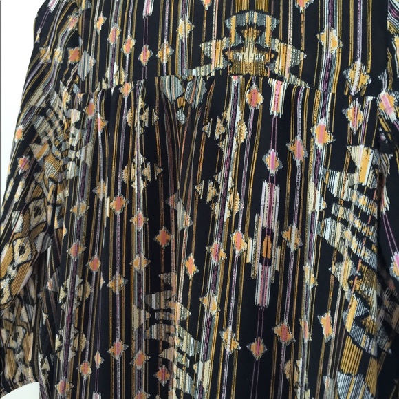 H&M long sleeved semi-sheer shift dress size 2 - Picture 3 of 3