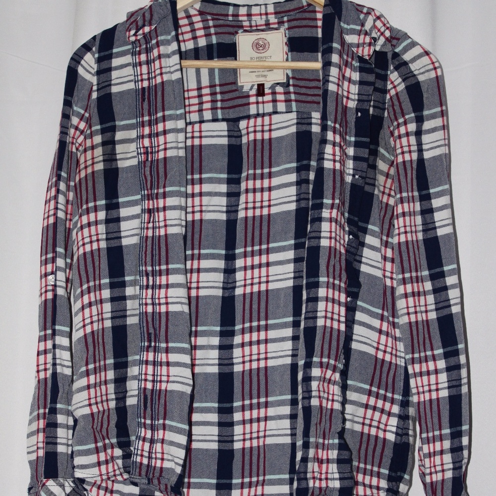 Plaid long sleeve shirt