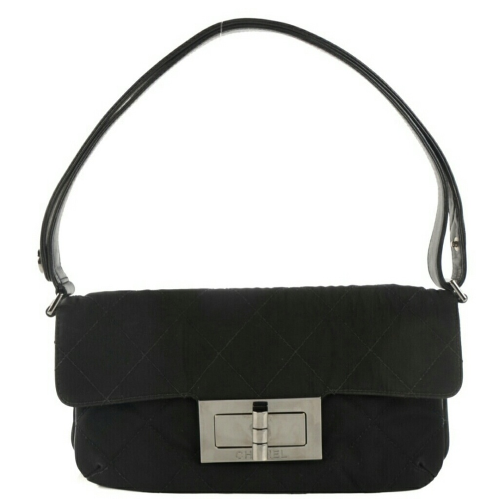 Chanel quilted nylon mademoiselle messenger flap