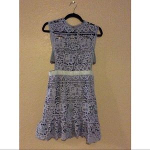 'Tyra' Lilac Lace Sleeveless Shift Dress