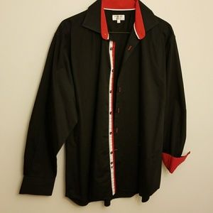Black button down dress shirt