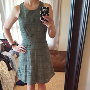 Hunter Green Keyhole Dress