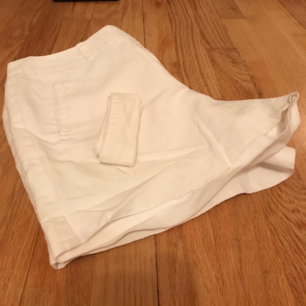 LOFT white shorts with tie