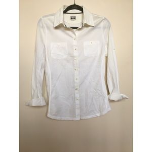 Converse One Star White Button Up