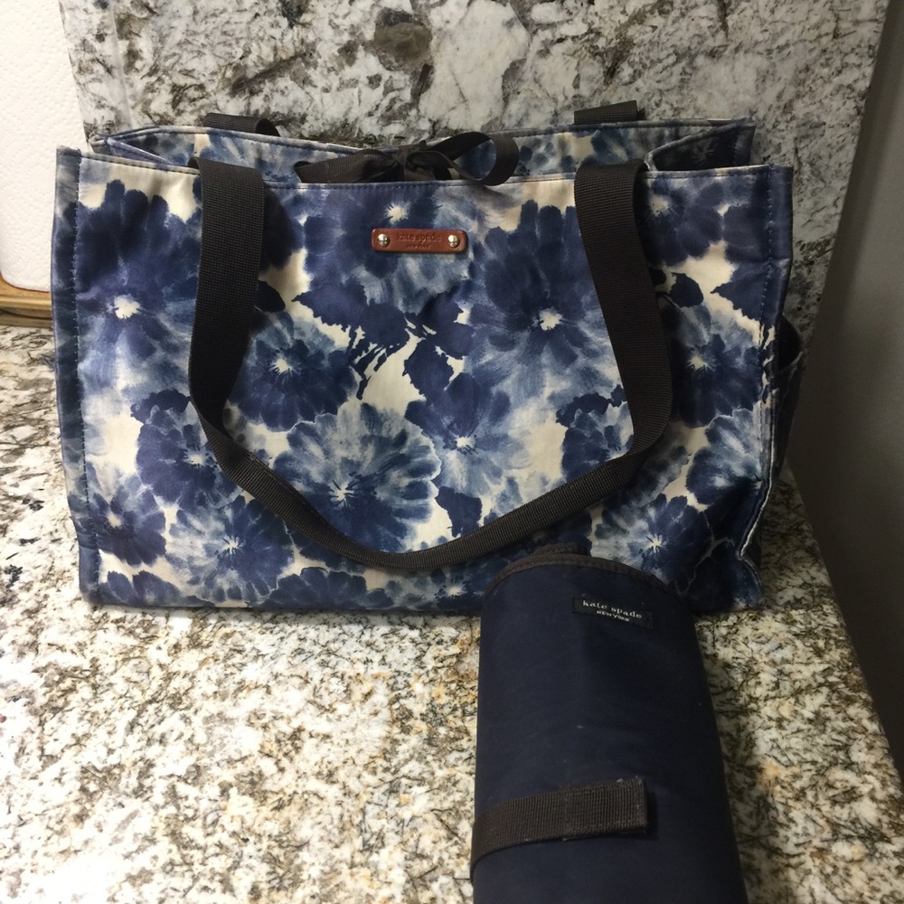 Kate Spade New York diaper bag with changing pad