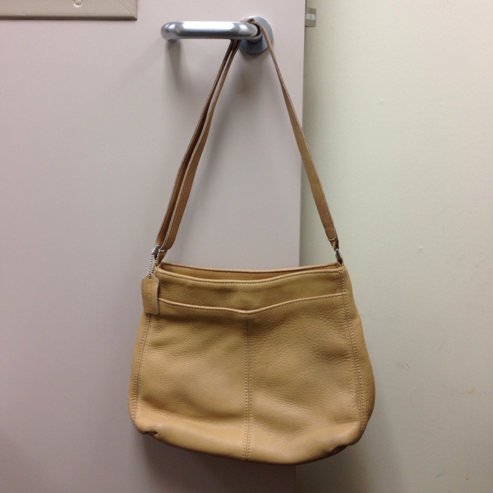 Vintage Coach Leather Hobo Handbag