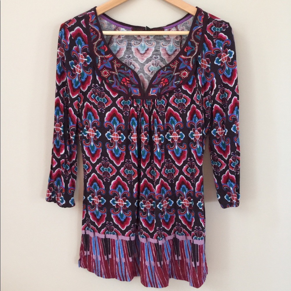 NWT Anthropologie embellished blouse size XS