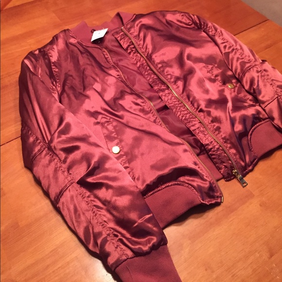 Orange Rust Bomber Jacket - Picture 3 of 6