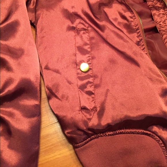 Orange Rust Bomber Jacket - Picture 4 of 6