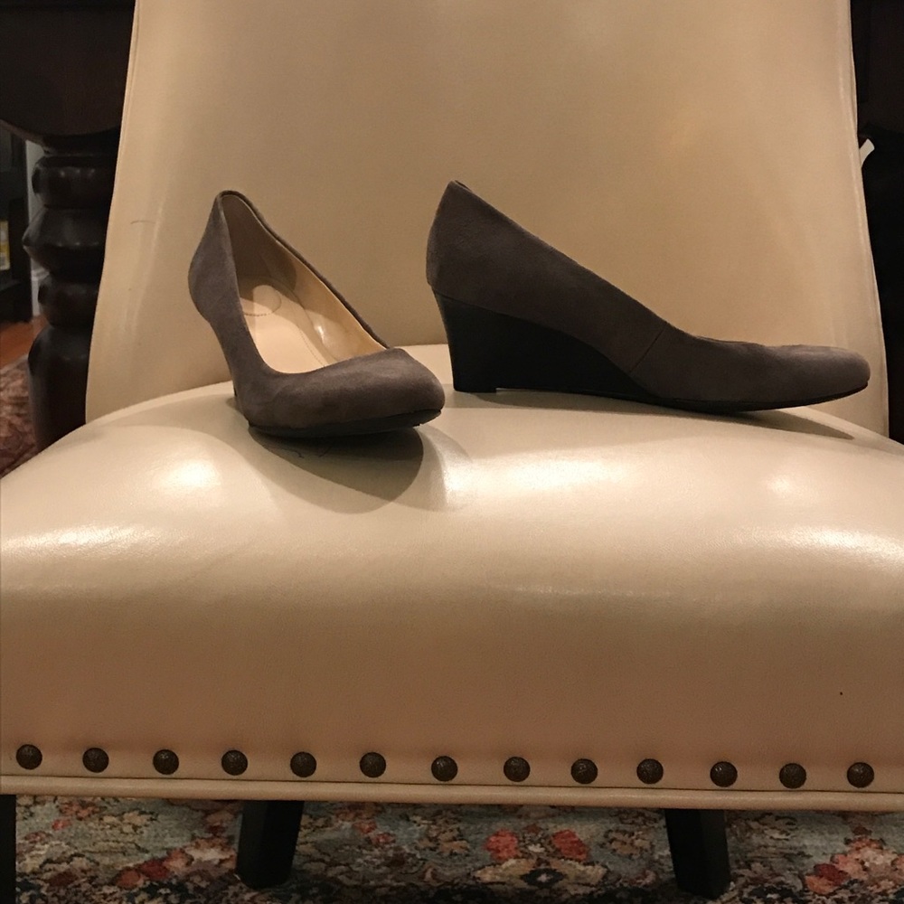 Calvin Klein suede wedges
