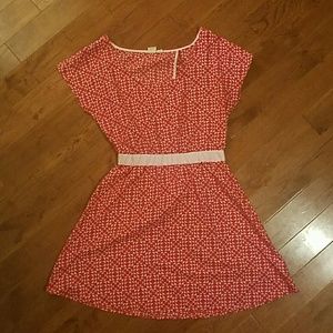 Red and pink print roxy dress
