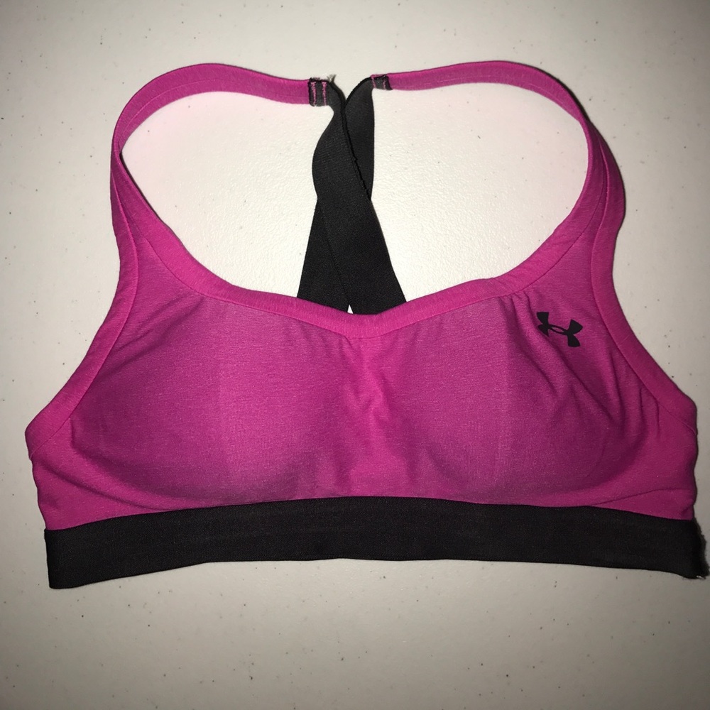 Women's Pink Under Armour Get Set Go Bra