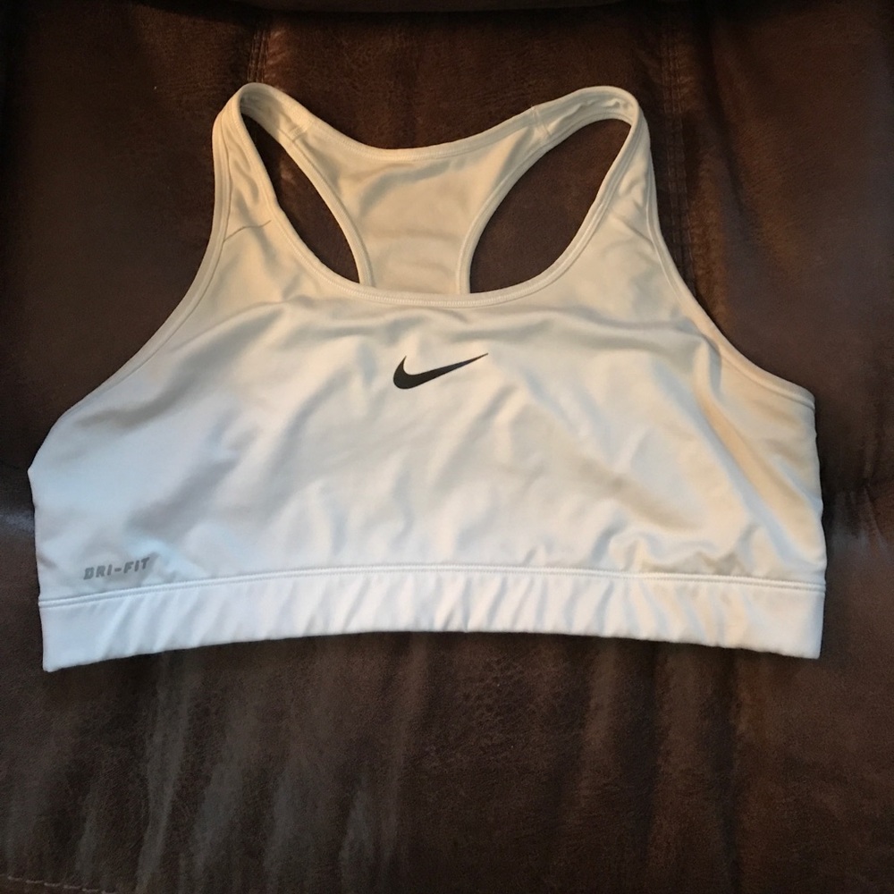 White Nike Sports Bra