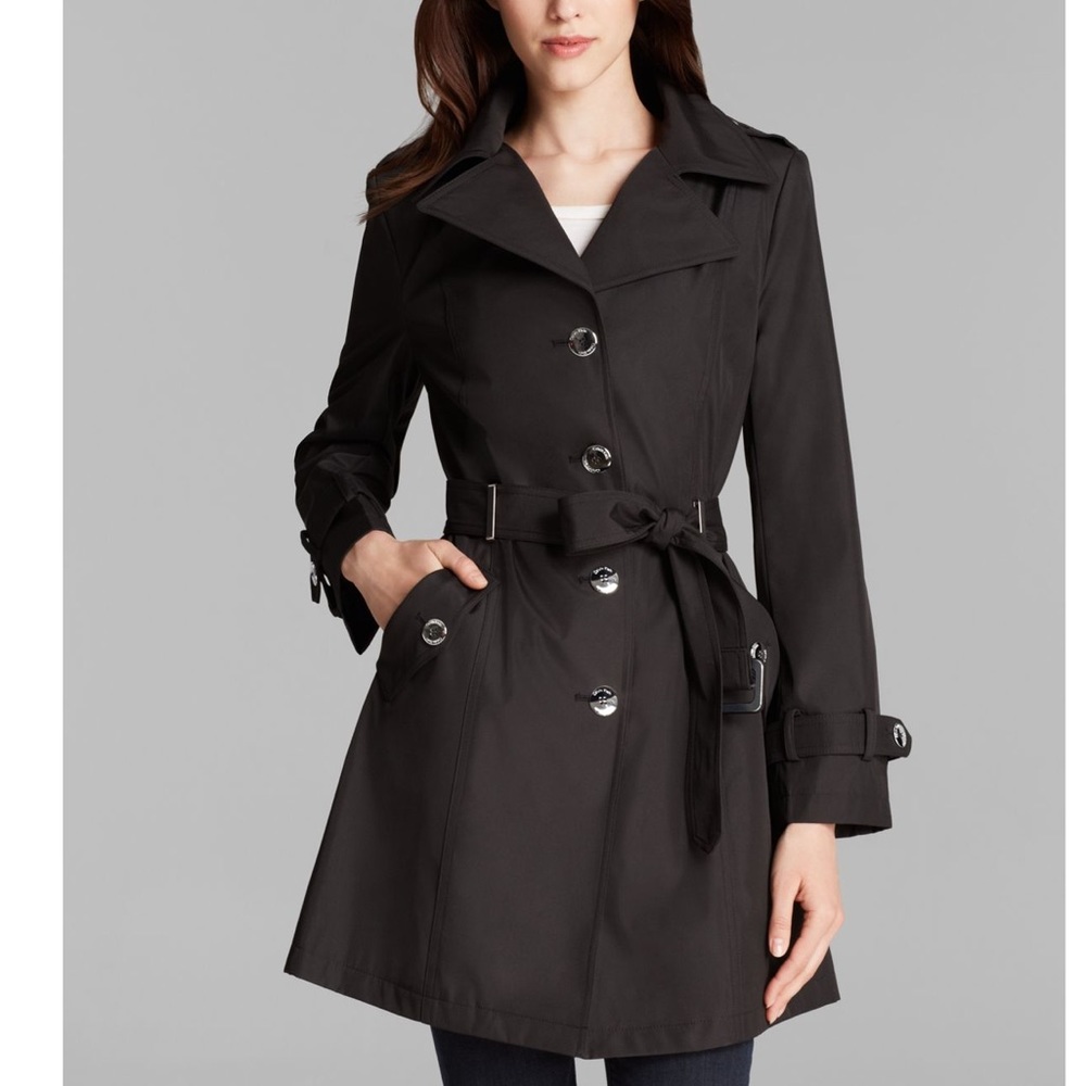 Calvin Klein Hooded Trench Rain Jacket