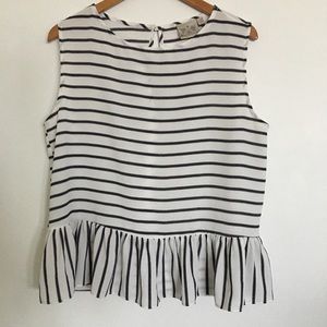 Ruffle Hem Top Sz M
