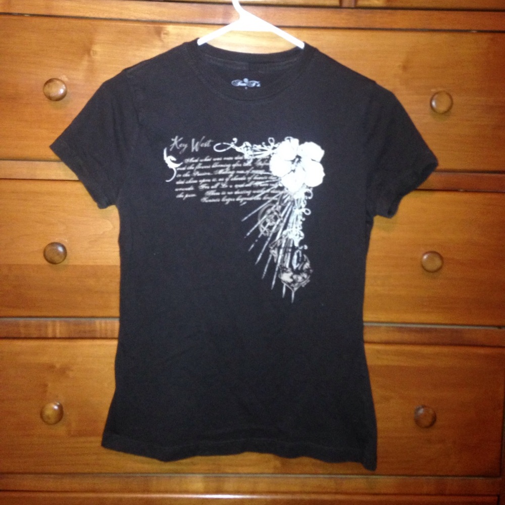 Sun T's sz S Key West cotton brown tee shirt