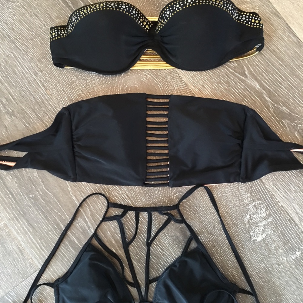 Black swimsuit top bundle