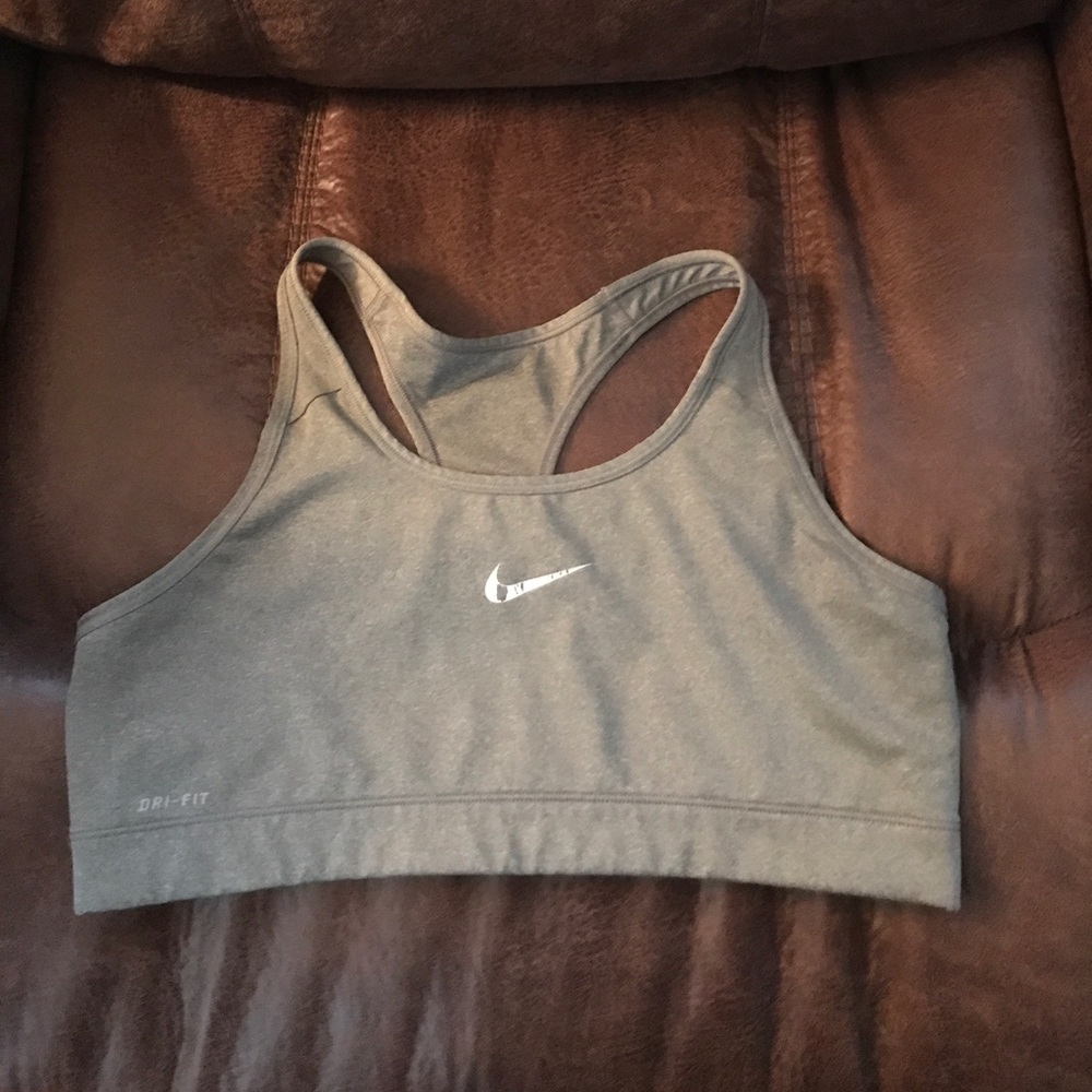 Gray Nike Sports Bra