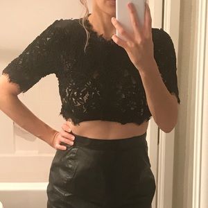Small Lace Crop Top