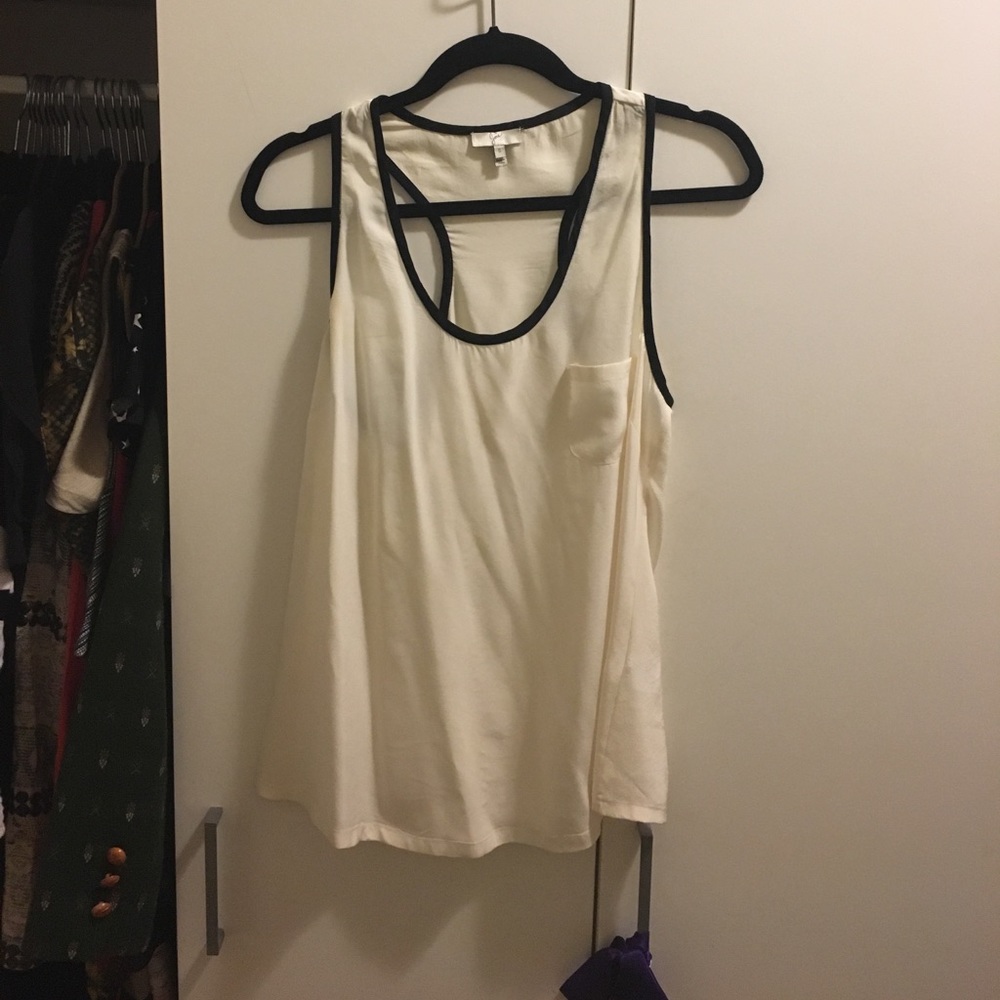 Joie 'Alicia' White Silk Tank