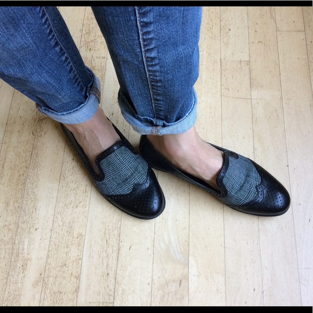 Plaid loafers