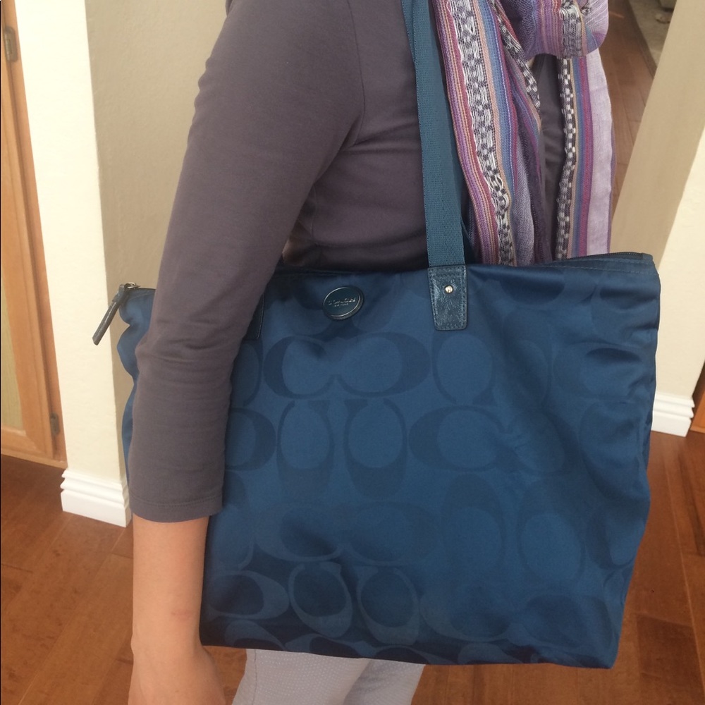Blue Coach Purse