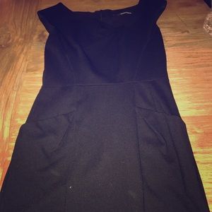 Basic black dress for work anywhere