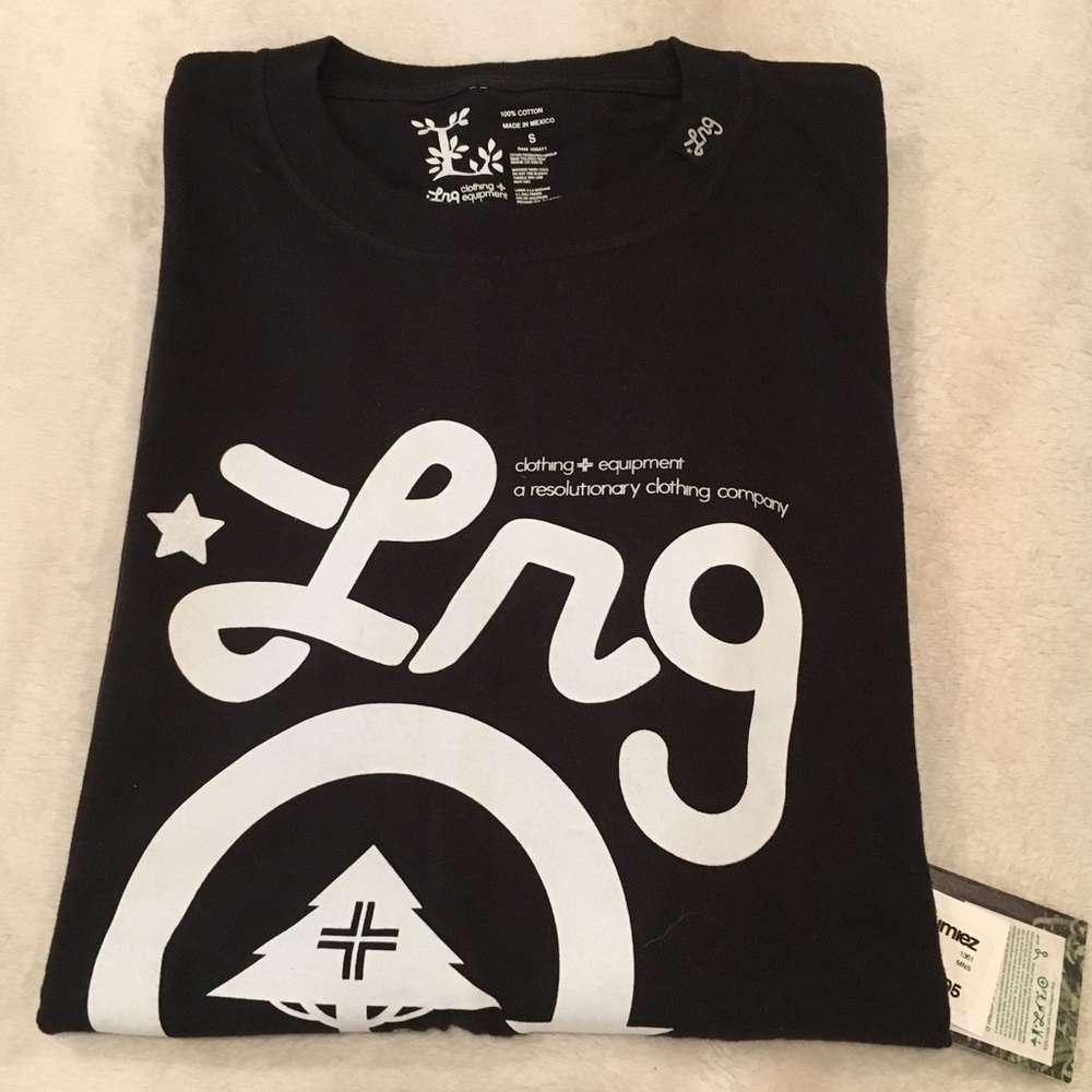 NWT Men's LRG Black Logo T-Shirt Size Small