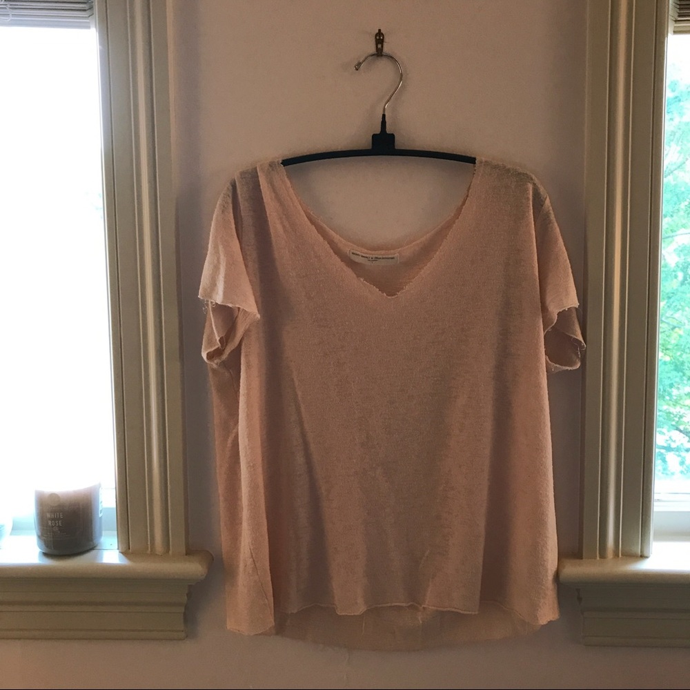 light pink project social urban outfitters tee