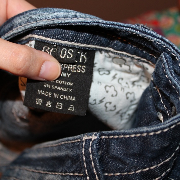 Express Skinny ReRock Jeans Perfect Condition - Picture 7 of 7