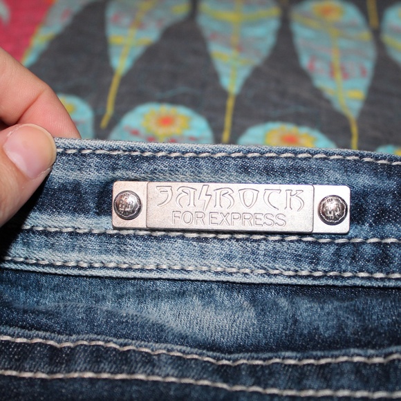 Express Skinny ReRock Jeans Perfect Condition - Picture 5 of 7