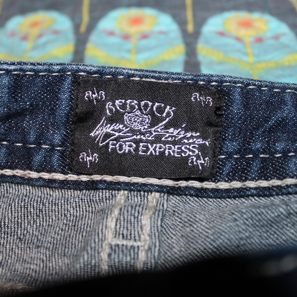 Express Skinny ReRock Jeans Perfect Condition - Picture 6 of 7