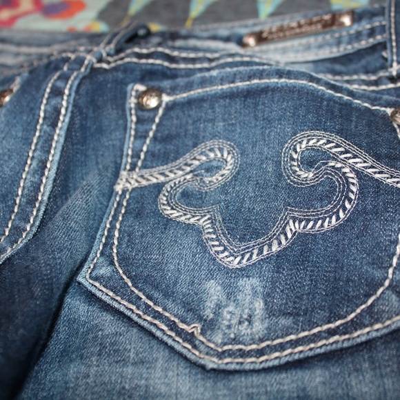 Express Skinny ReRock Jeans Perfect Condition - Picture 4 of 7