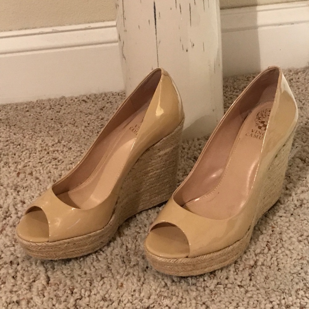 Nude Vince Camuto Wedges